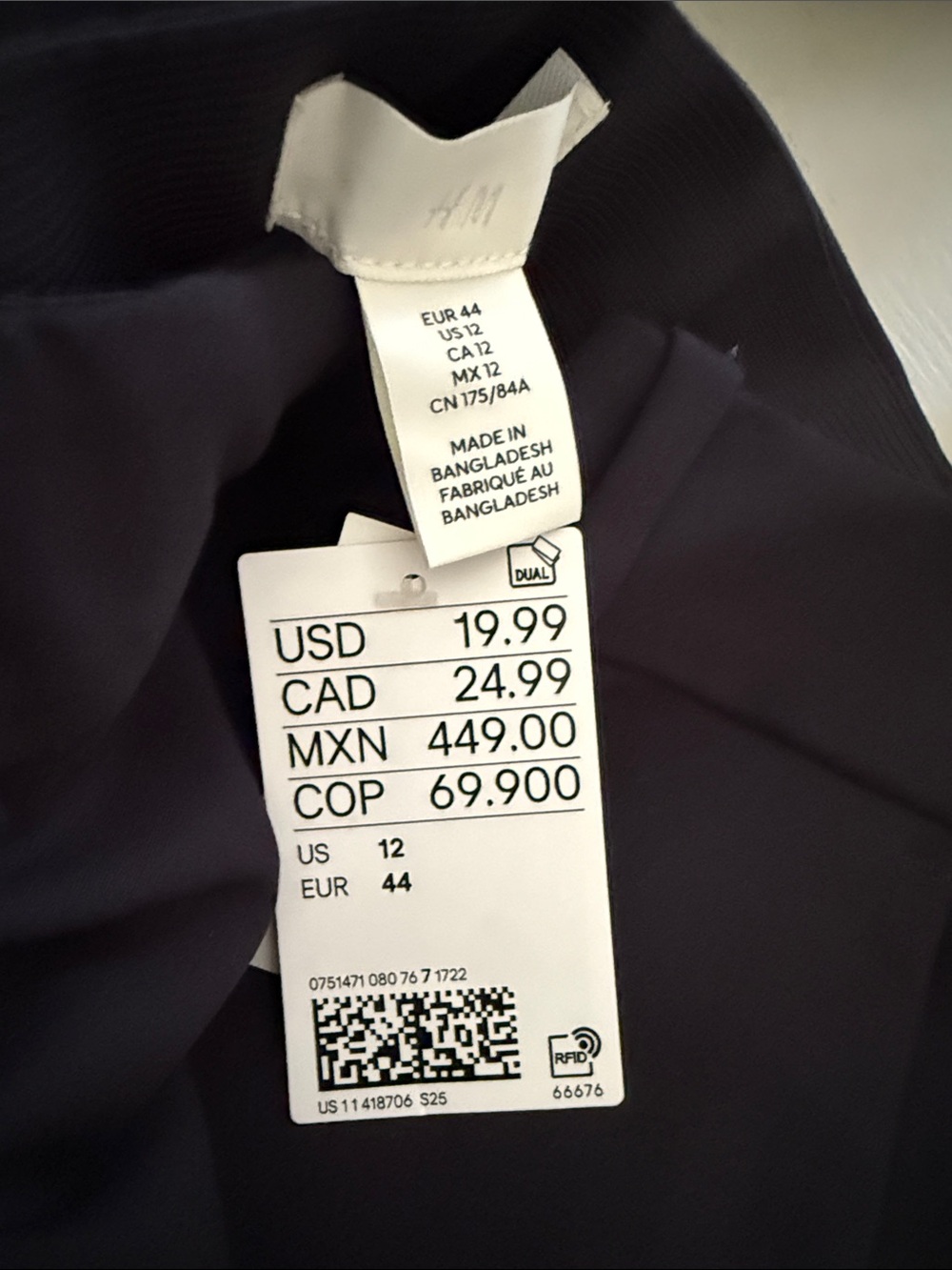 H&M Black Straight-Leg Dress Pants - Picture 2 of 6